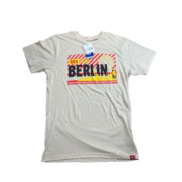 Sportiqe Other - Sportiqe NBA Berlin Graphic T-Shirt Ivory Mens Large New NWT Basketball Tee